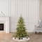 4.5ft. Pre-Lit Aspen Fir Artificial Christmas Tree, Clear Lights